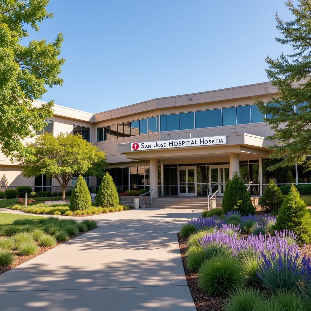 San Jose Hospital Exterior and Landscaping