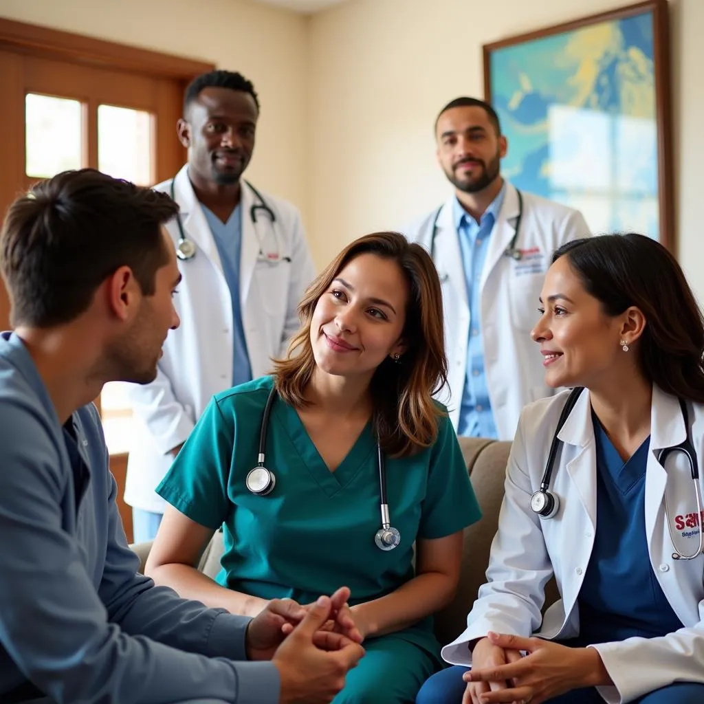 San Jose Hospital Medical Team in Consultation with a Patient