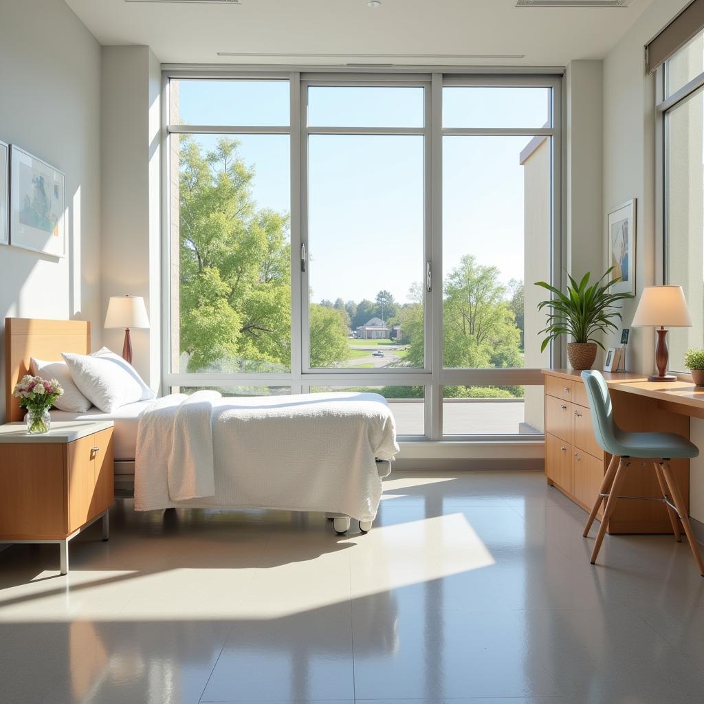 Spacious and Comfortable Patient Room at San Jose Hospital