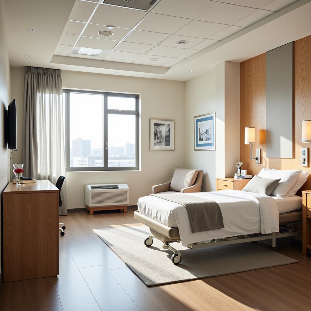 Comfortable and Modern Patient Room