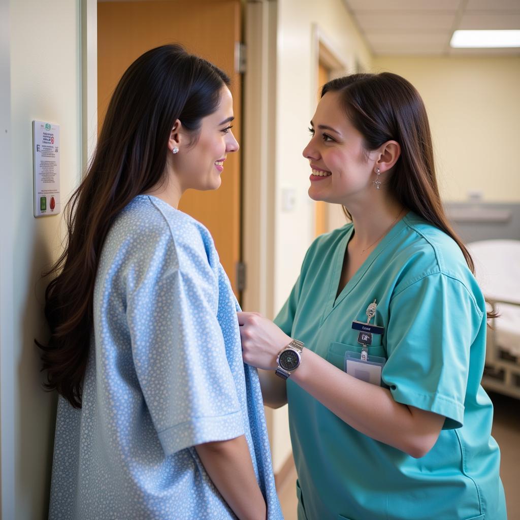 San Jose Hospital Staff Assisting Patient