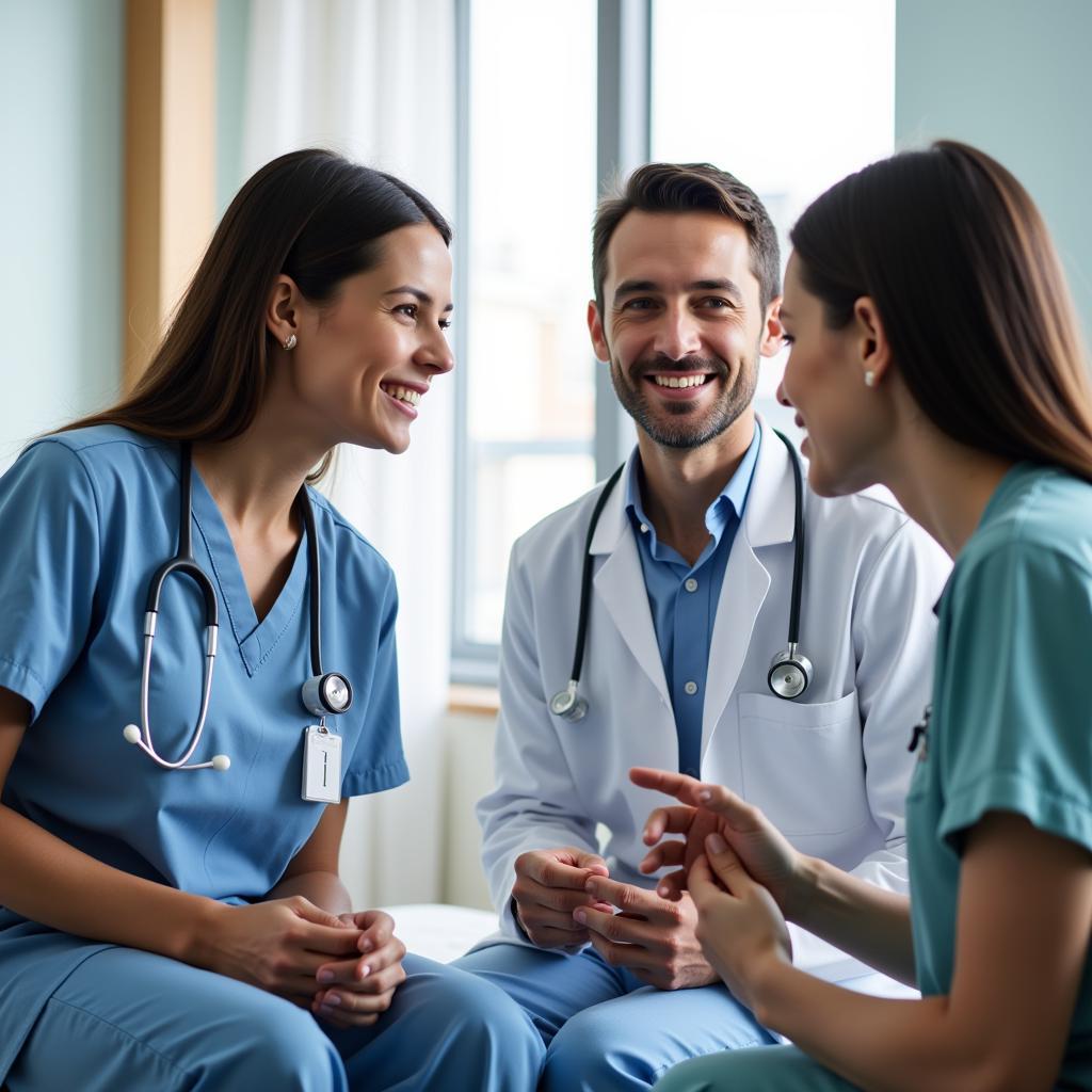 San Jose Hospital Staff Interacting with a Patient