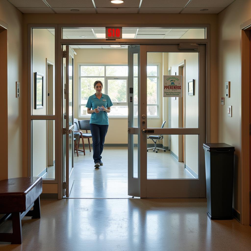  Secure access point in a mental health facility