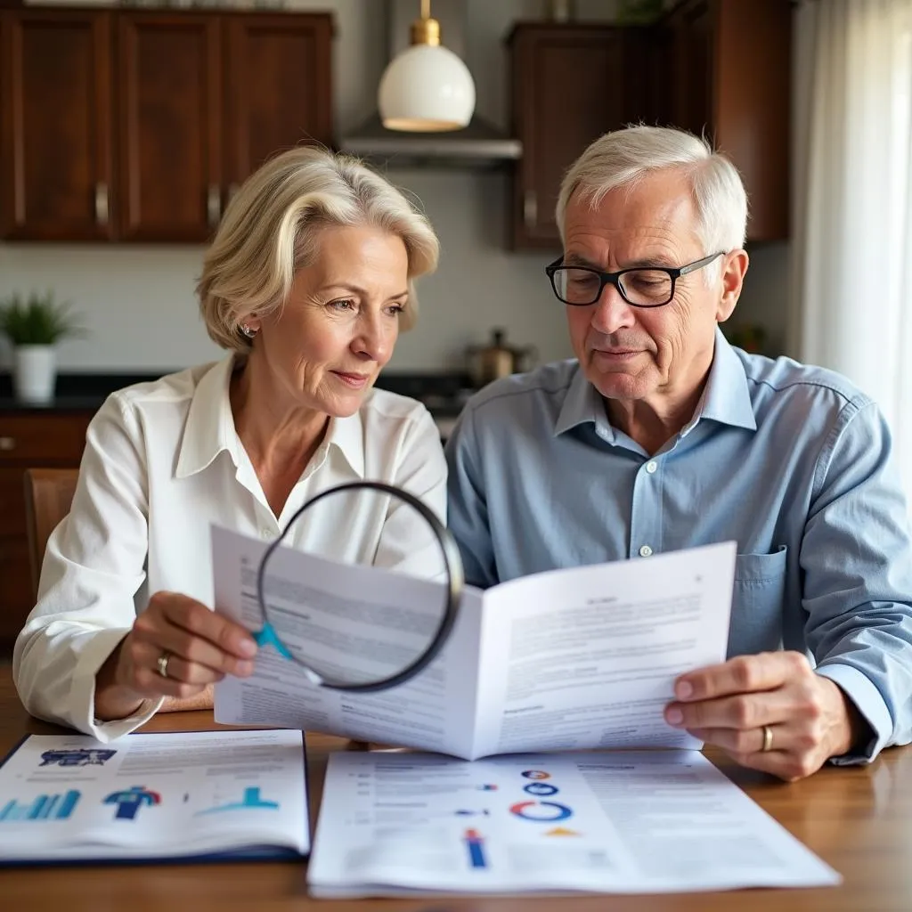 Senior Couple Discussing Healthcare Options