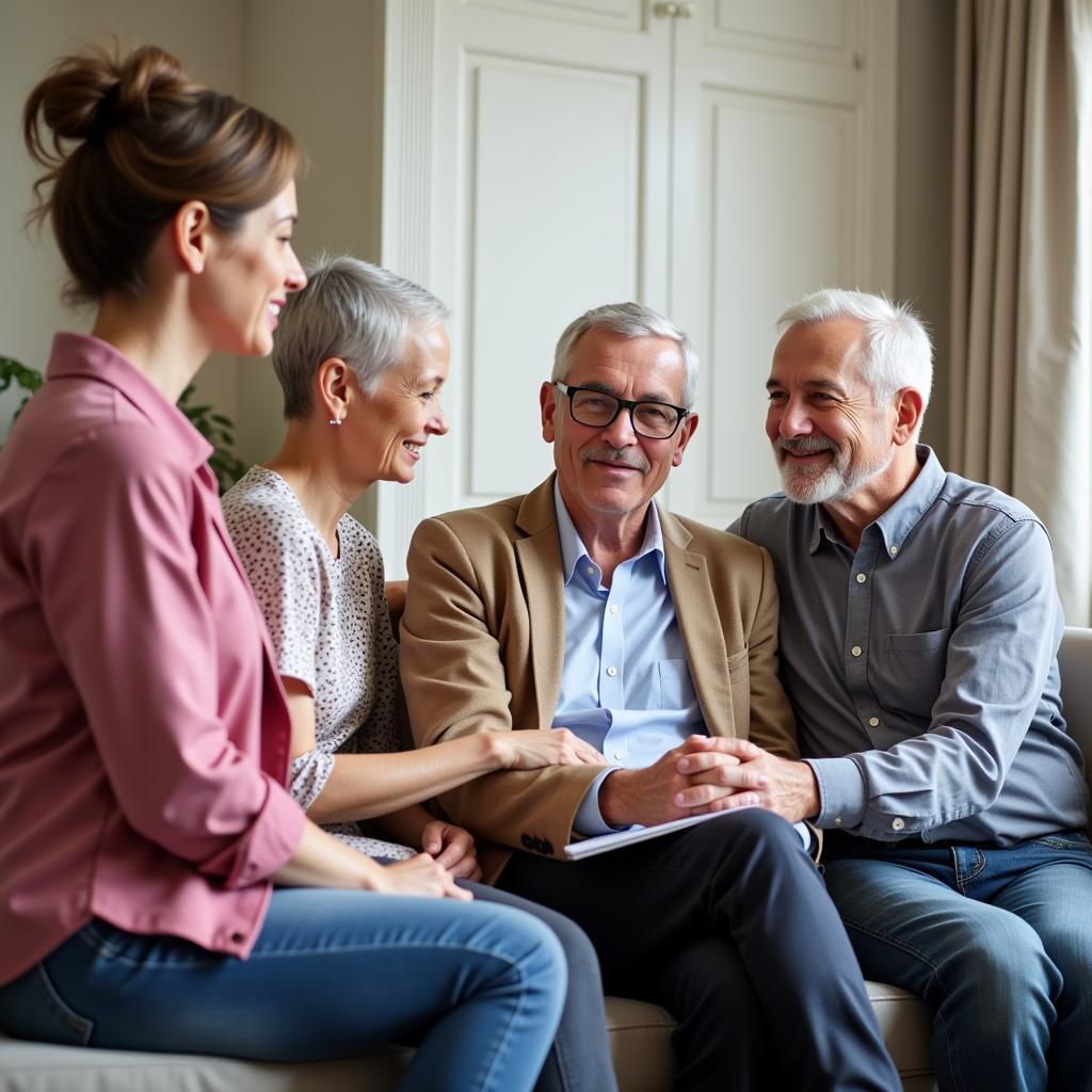 Senior Couple Discussing Healthcare Options with Advisor