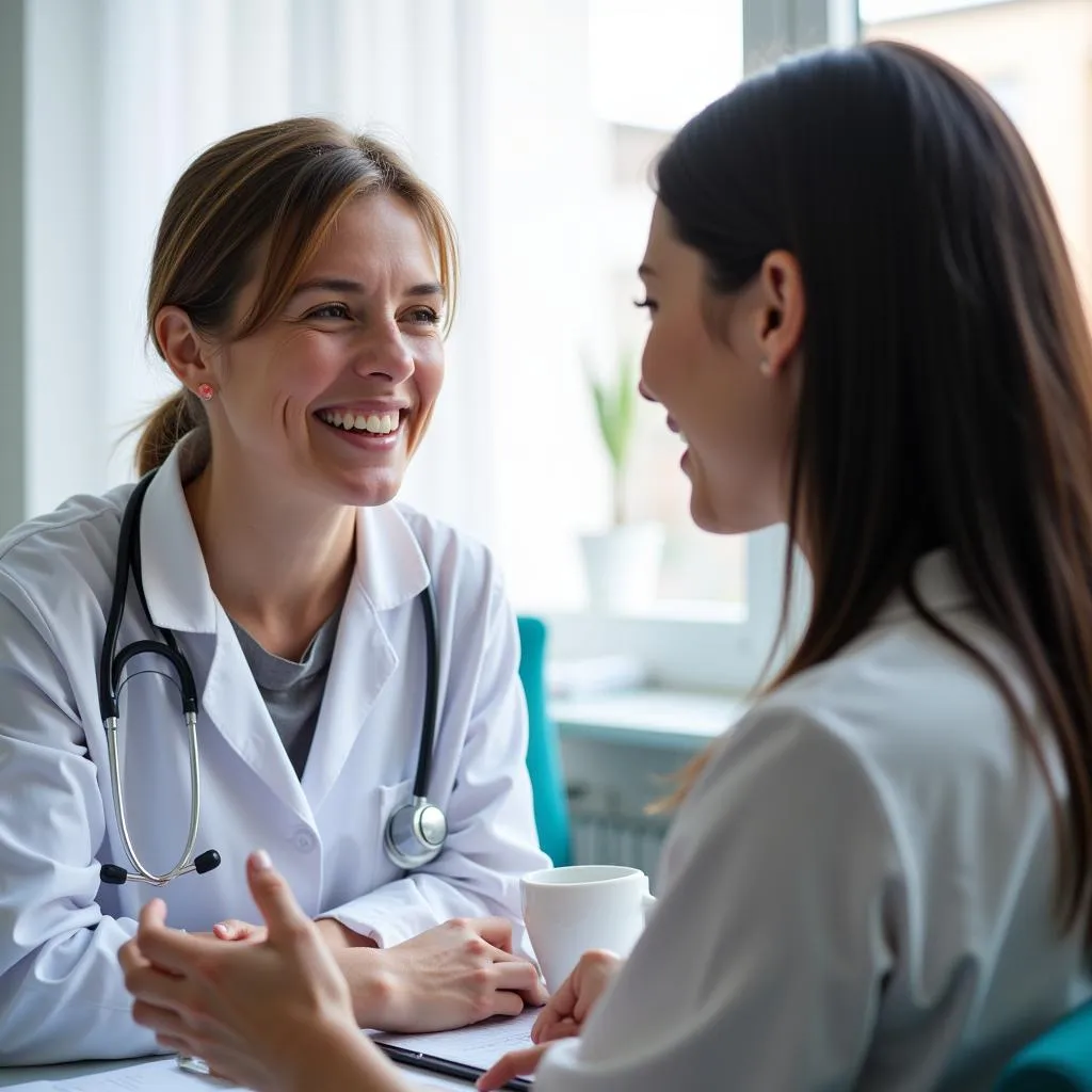 Smiling Patient and Doctor