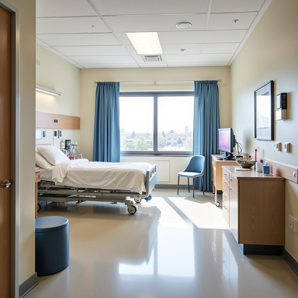 Comfortable and Modern Patient Room in a South City St. Louis Hospital