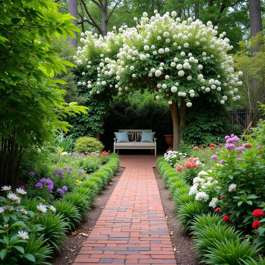 Hardscaping in a Southern Garden