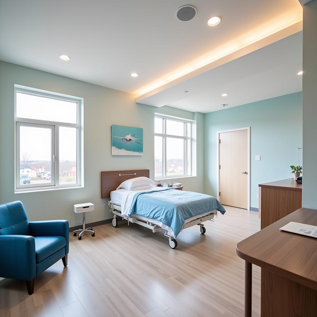 Spacious and Comfortable Patient Room