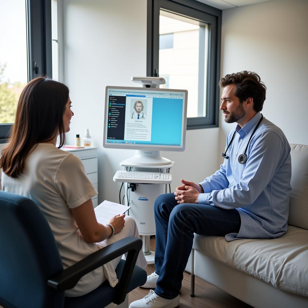 Specialist Consultation Room in Modern Hospital