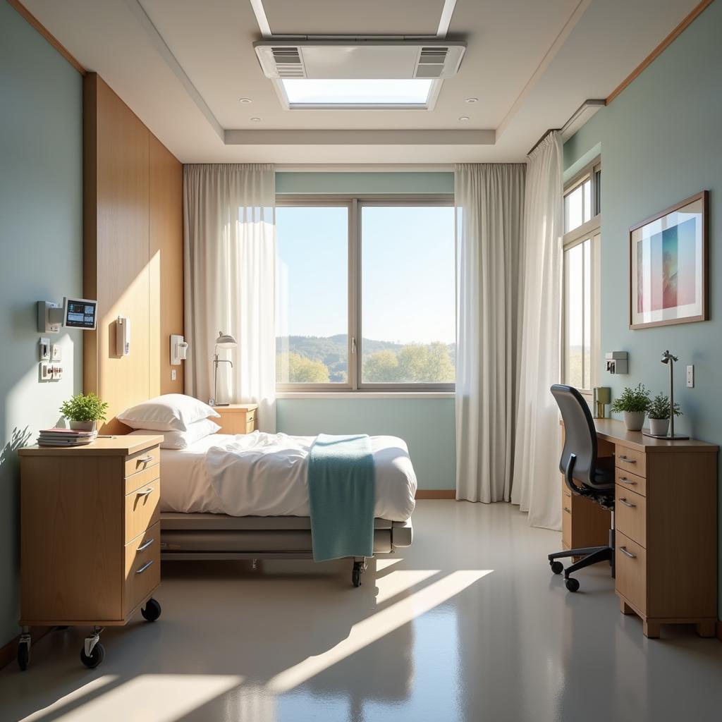 Comfortable and Modern Hospital Room