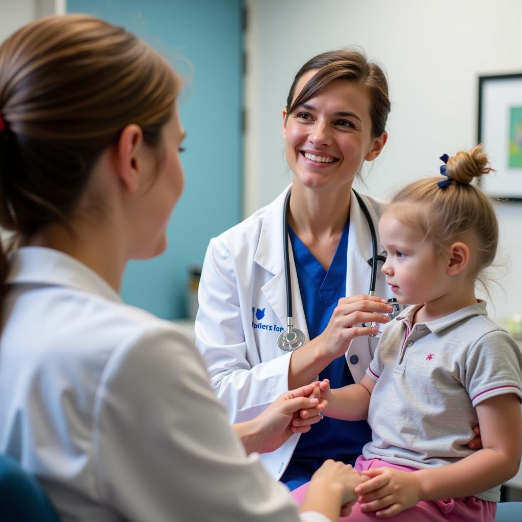 St. Agnes Hospital Pediatrician Examining Child