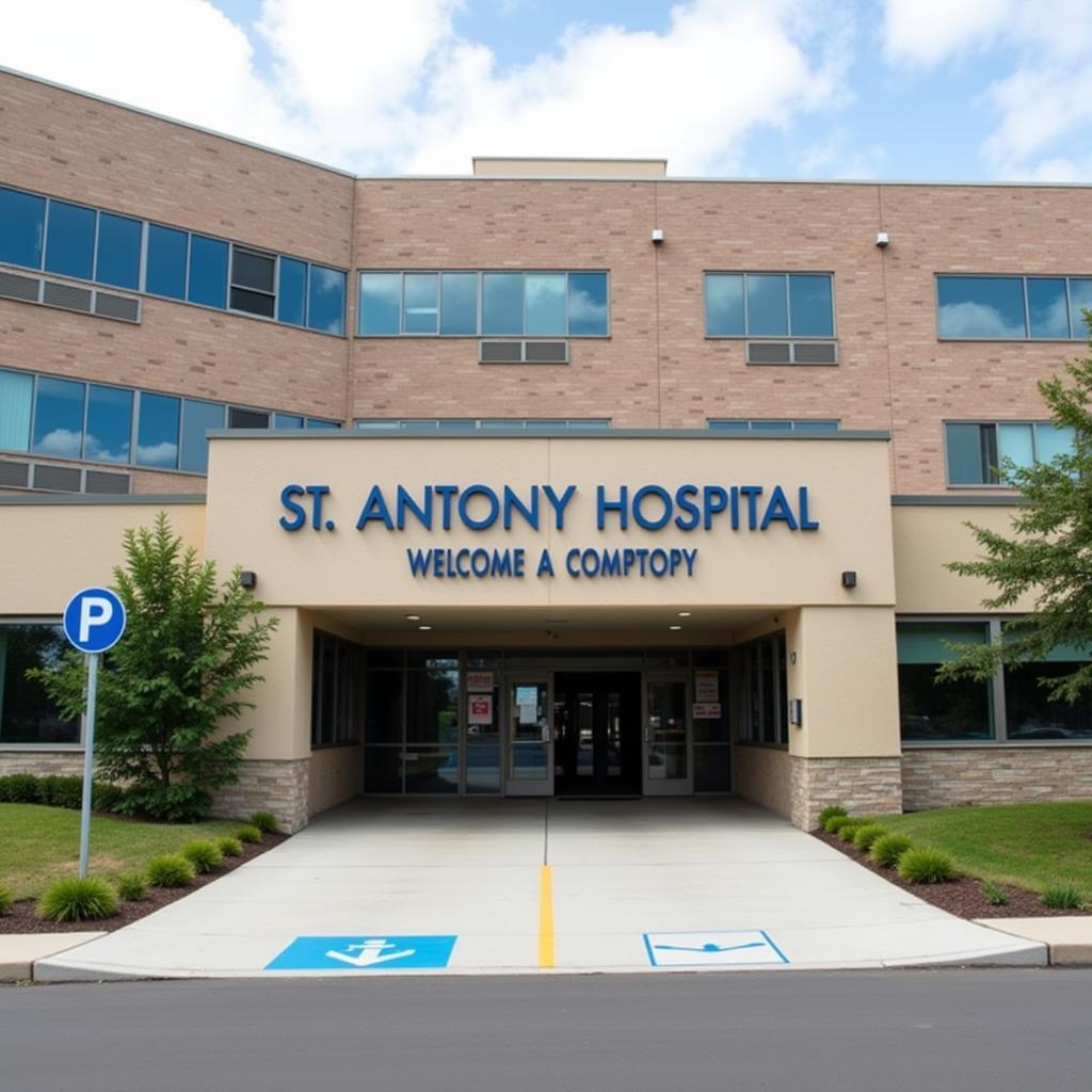 Main Entrance of St Anthony Hospital Oklahoma City