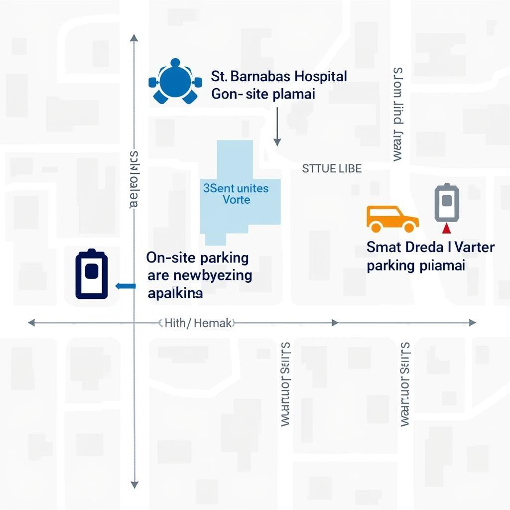 St Barnabas Hospital Parking Map