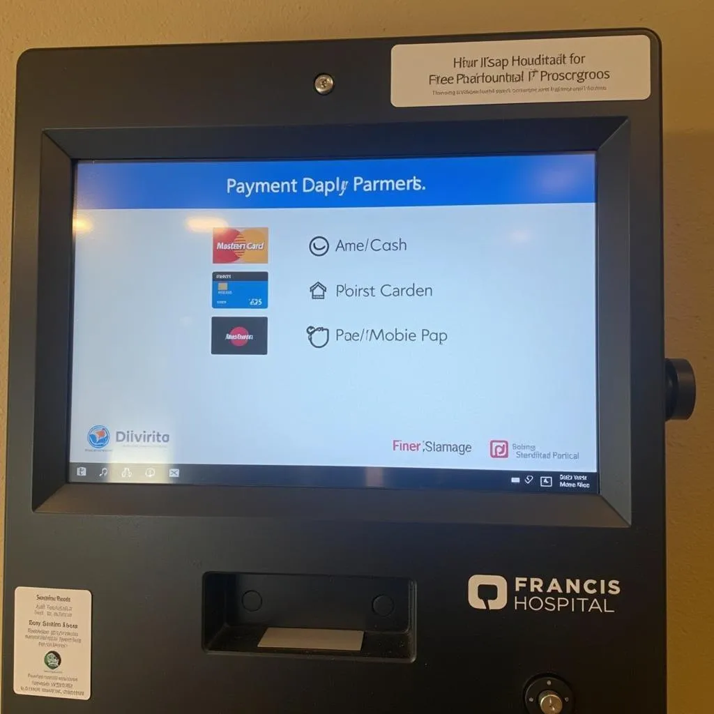 Digital payment kiosk for parking at St. Francis Hospital