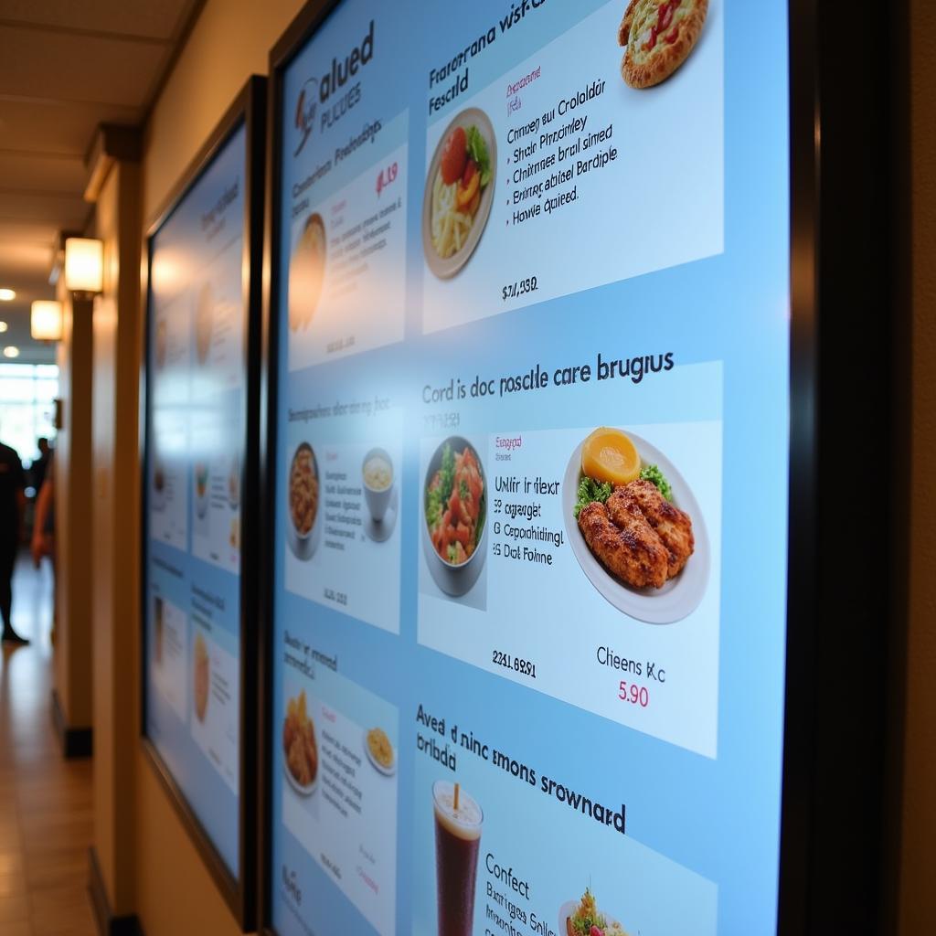 St. Joseph Hospital Cafeteria Menu Board