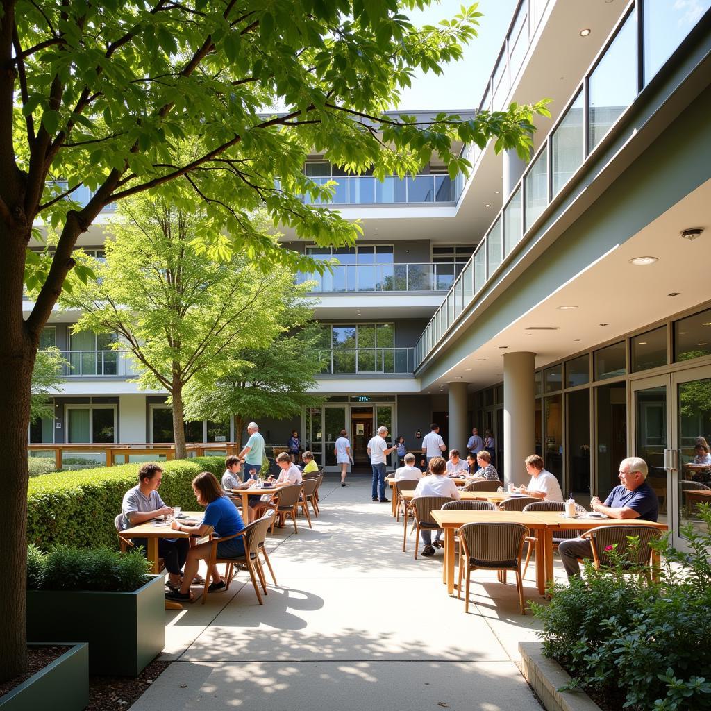 St. Joseph Hospital Cafeteria Outdoor Patio