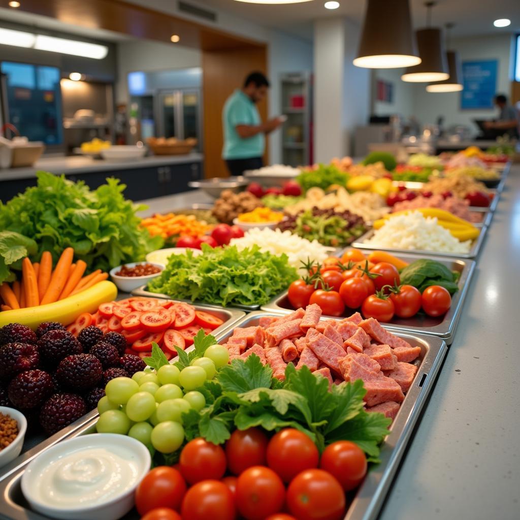 St. Joseph Hospital Cafeteria Salad Bar