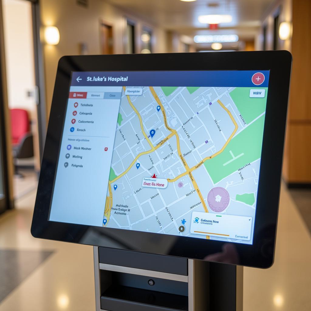 St. Luke's Hospital Digital Map Kiosk