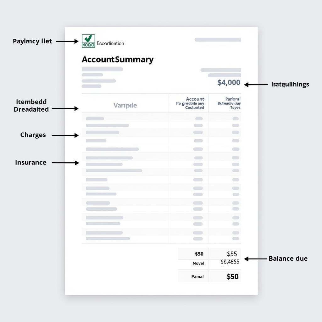 Breakdown of a St. Mark's Hospital Bill