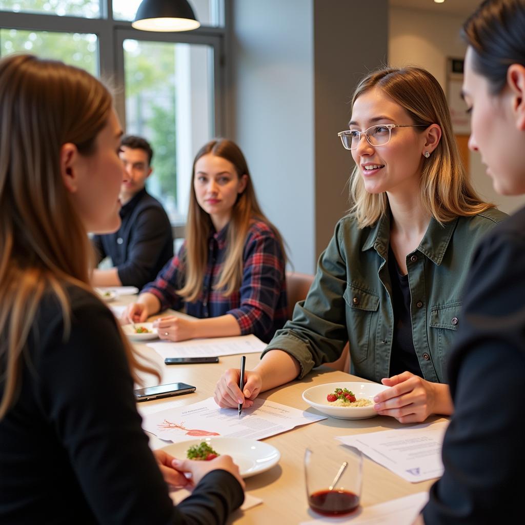 Students Learning Hospitality Skills