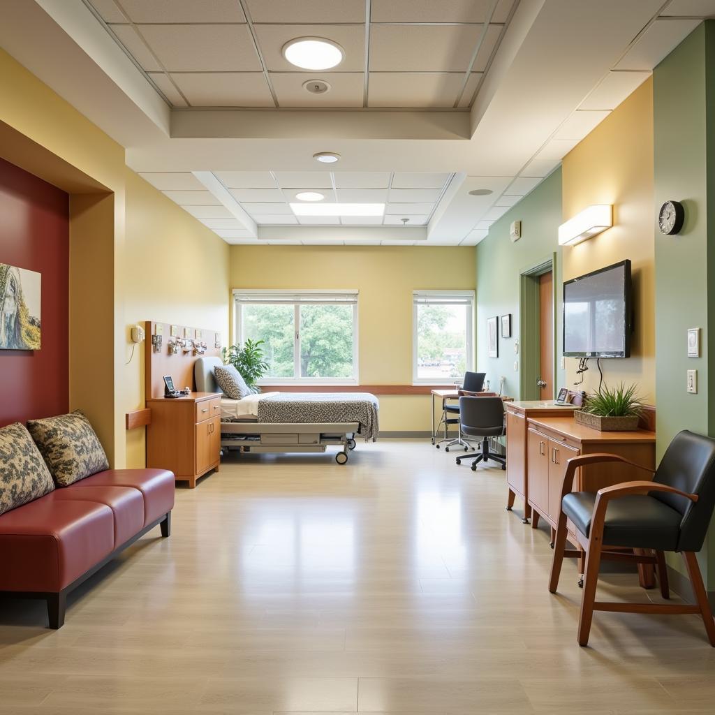 Comfortable and Modern Patient Room 