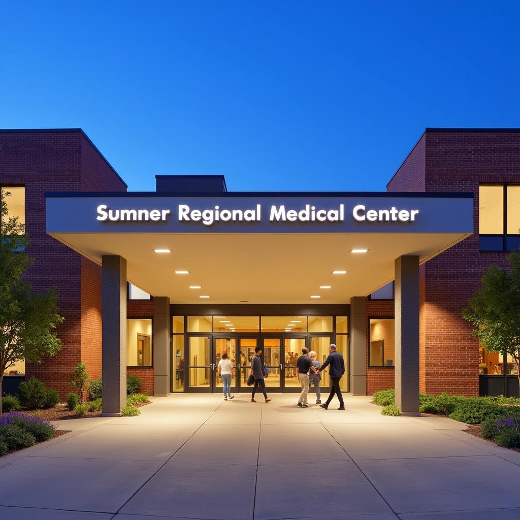 Welcoming Entrance of Sumner Regional Medical Center