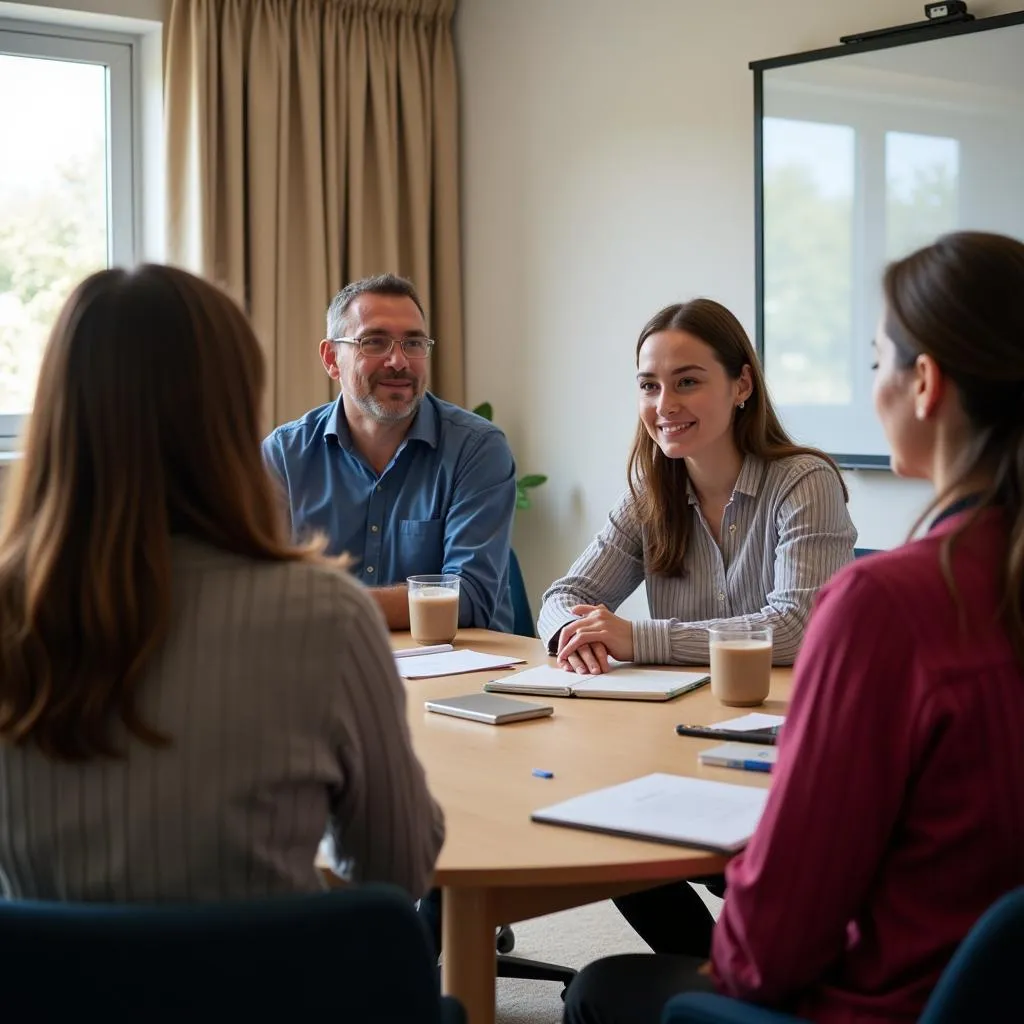 Neurology support group meeting