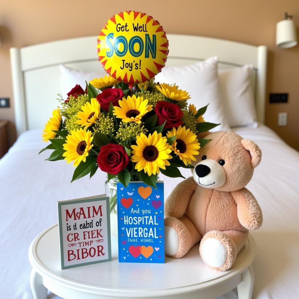 Gifts and flowers for patients at Birmingham hospital 