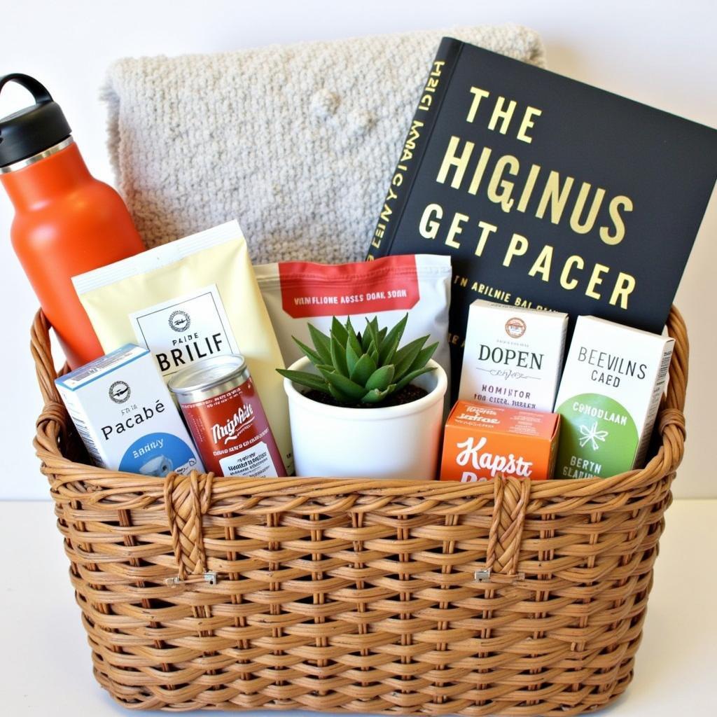 A Hospital Care Package Filled with Snacks, Toiletries, and Activities 