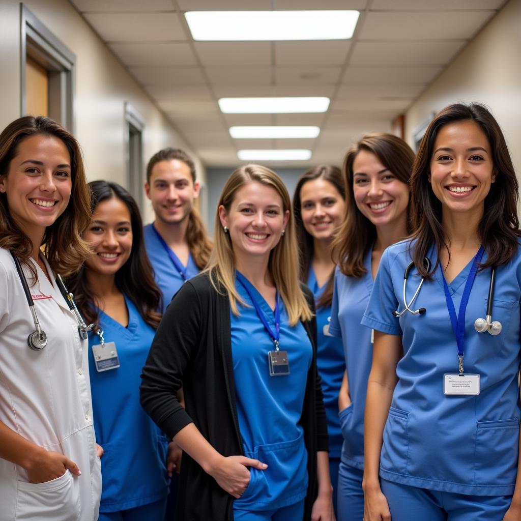 Smiling Timpanogos Hospital Staff Members