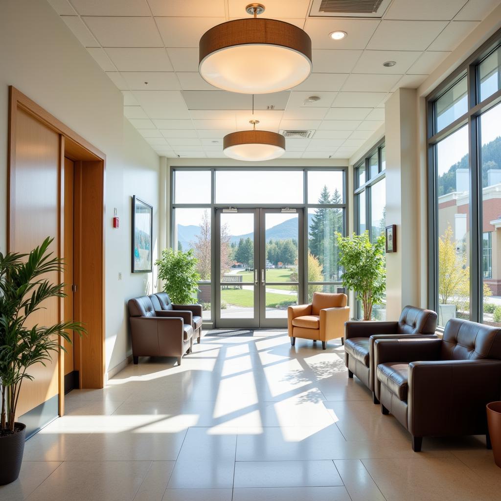 Inviting Waiting Area at Timpanogos Hospital