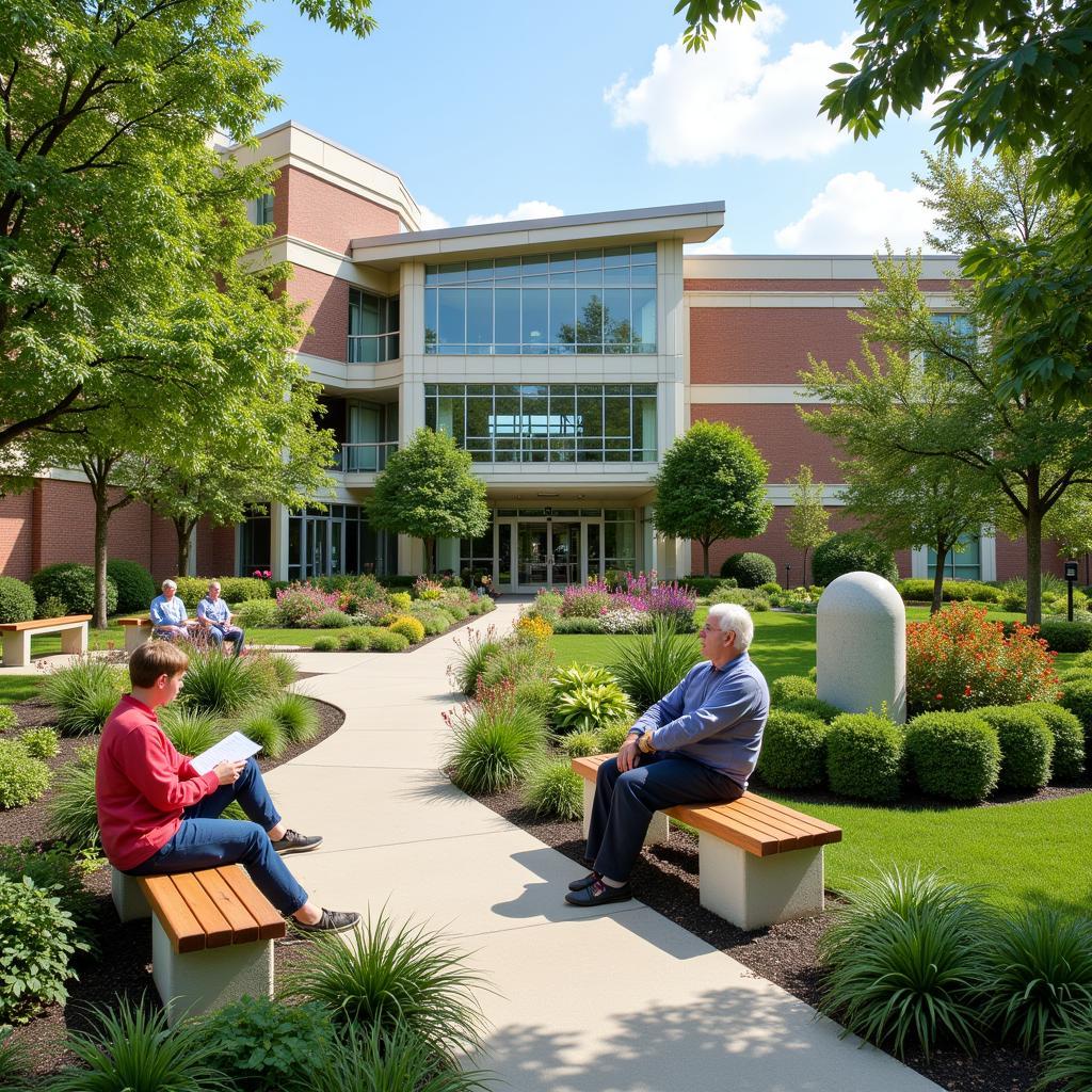 Tranquil Garden Setting Within San Jose Hospital