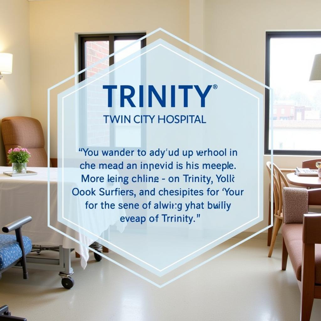  Comfortable and Modern Patient Room at Trinity Twin City Hospital 