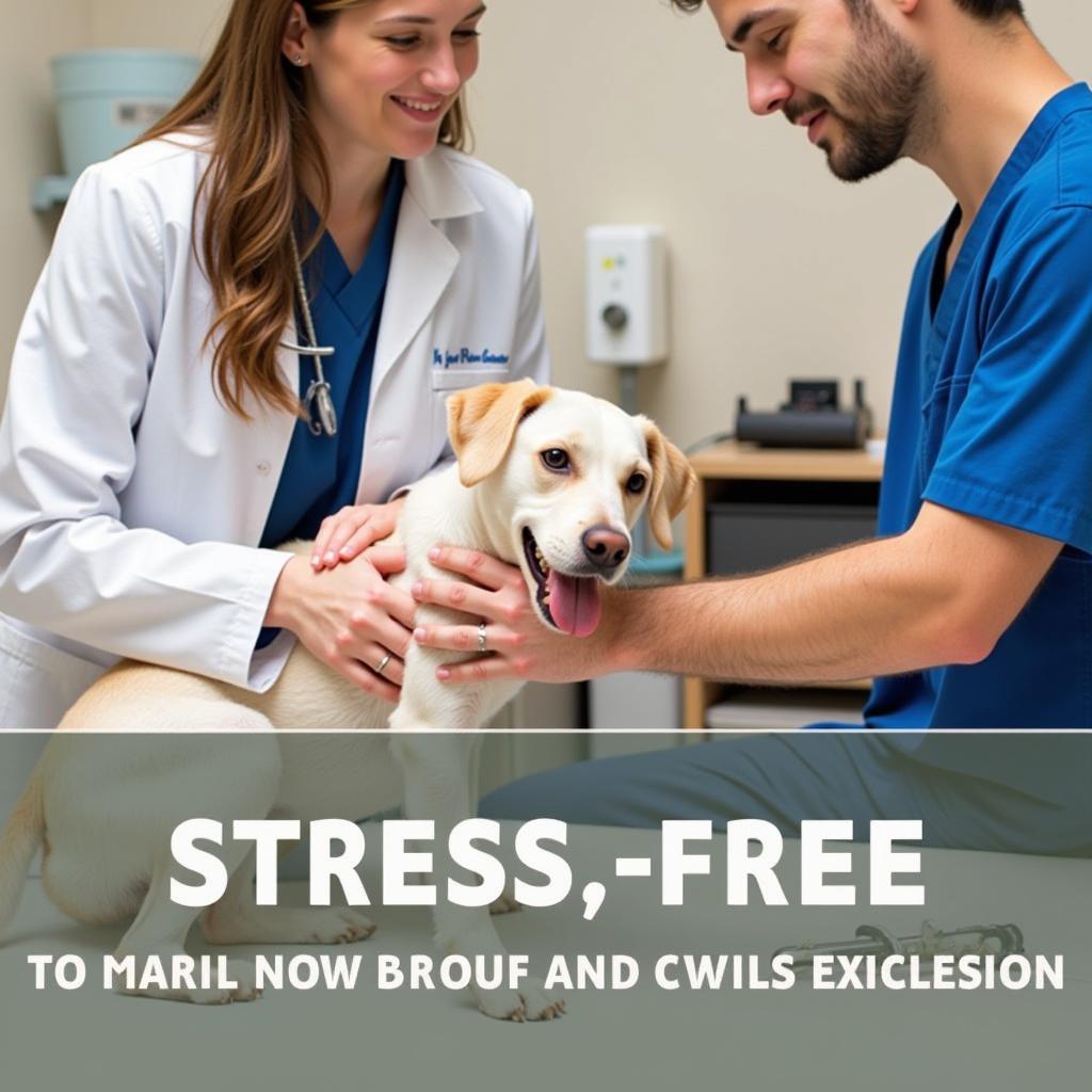 Compassionate Veterinarian Examining Dog at Tyson Animal Hospital