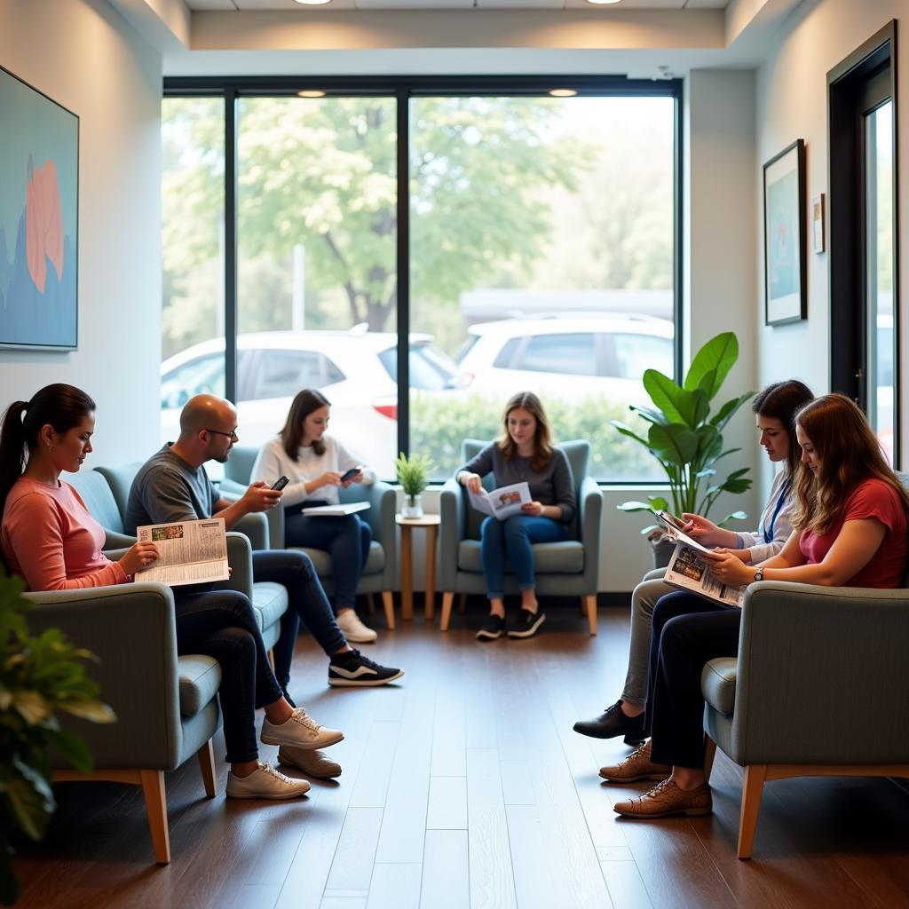 Patients Waiting in Urgent Care Center