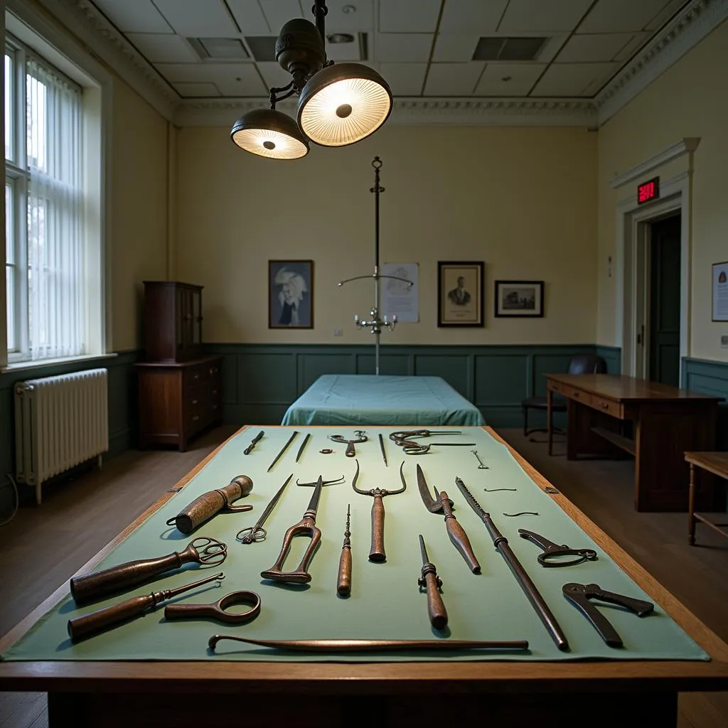 19th-century surgical room at US Marine Hospital Galena