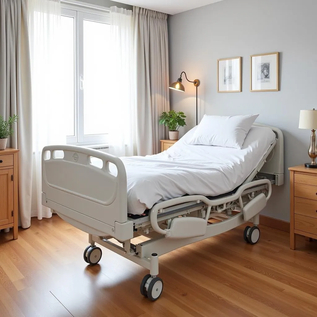 Used bariatric bed in a home care setting