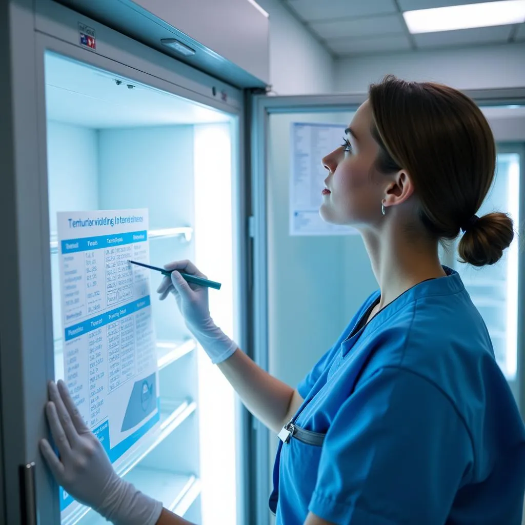 Using a Hospital Fridge Temperature Chart