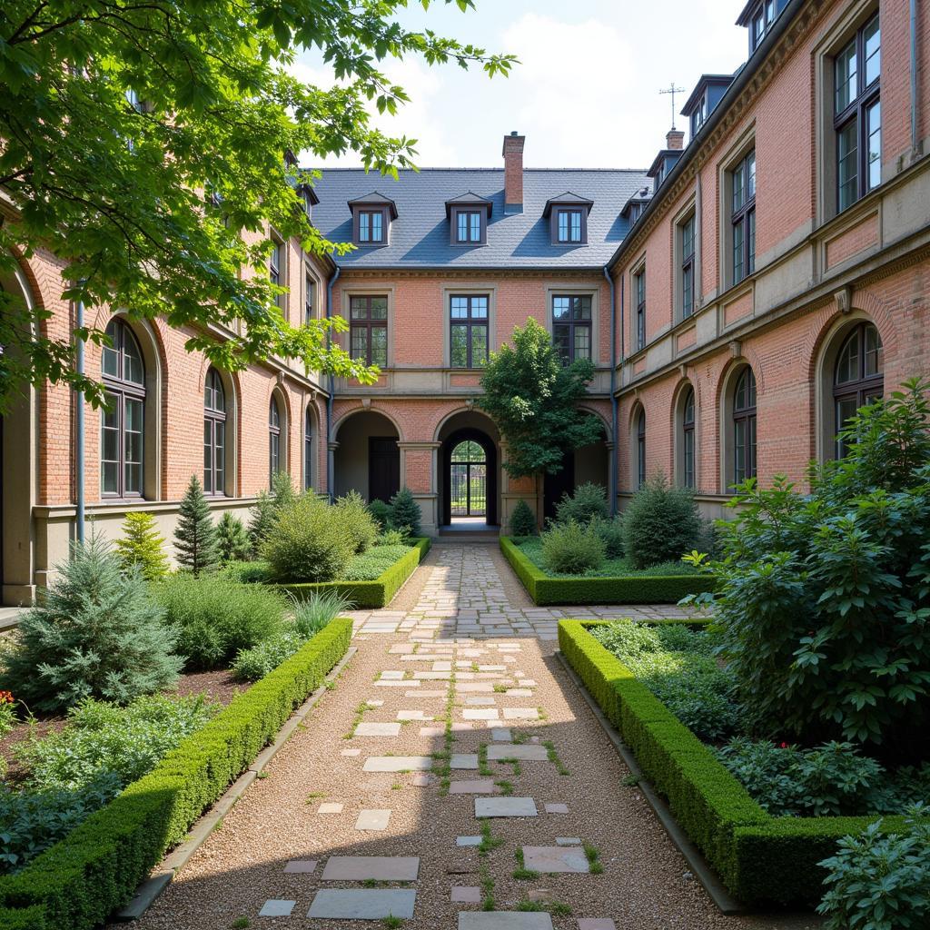 The Courtyard of Saint-Paul-de-Mausole Hospital