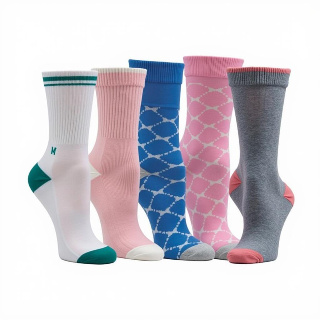 Different types of hospital socks