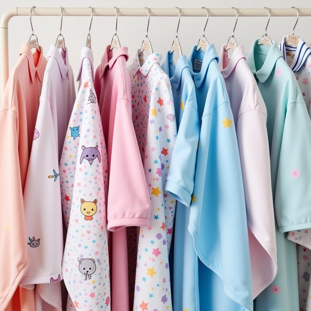 Different styles of toddler hospital gowns