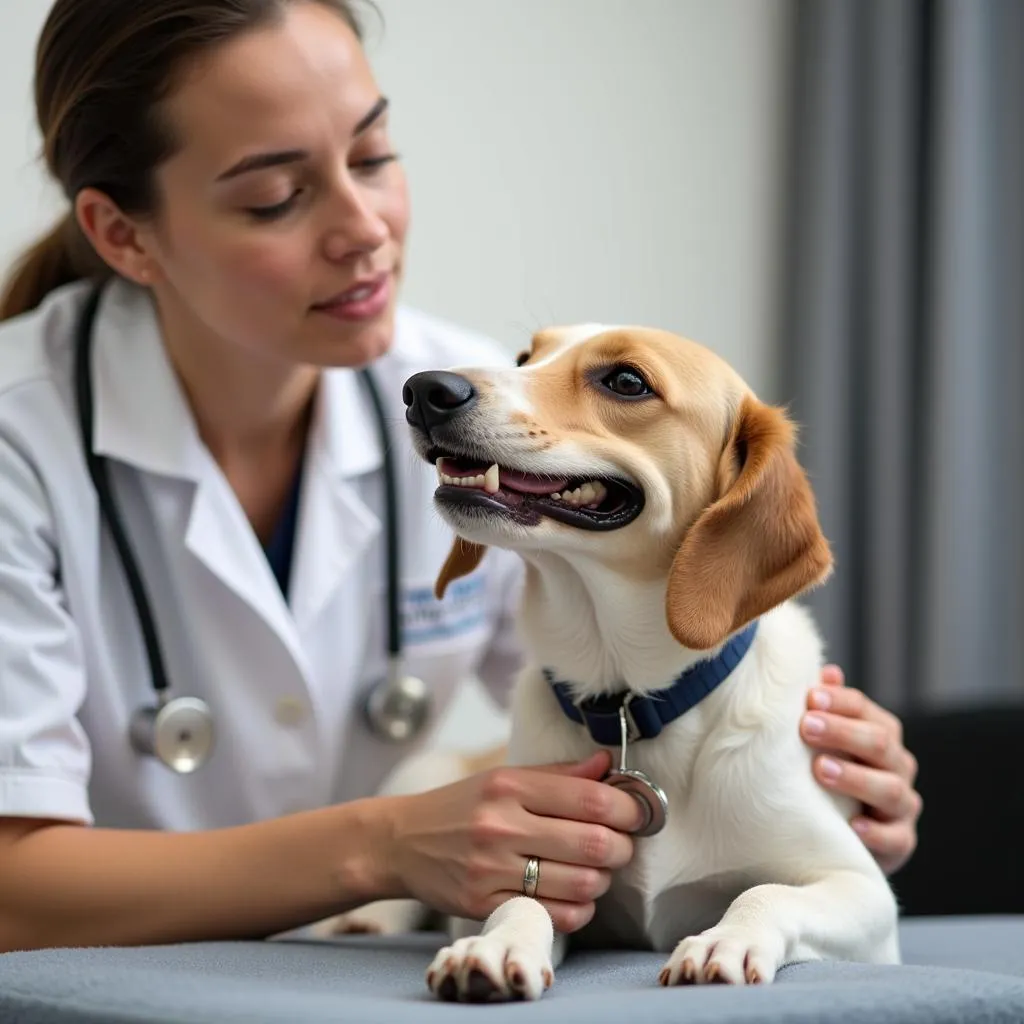 Veterinarian Examining a Dog in Lagrange, GA