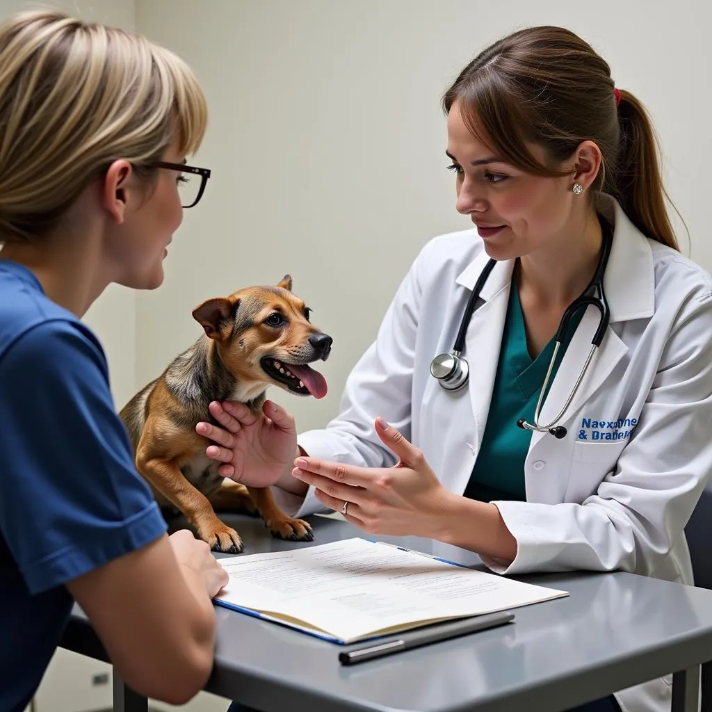 Veterinarian Discussing Treatment Plan