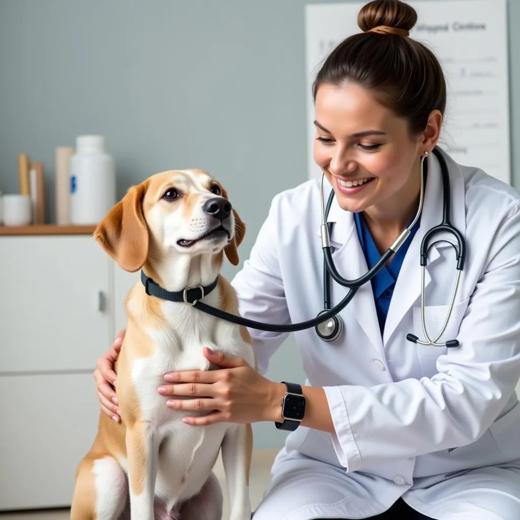 Experienced Bremerton veterinarian conducting a thorough pet exam