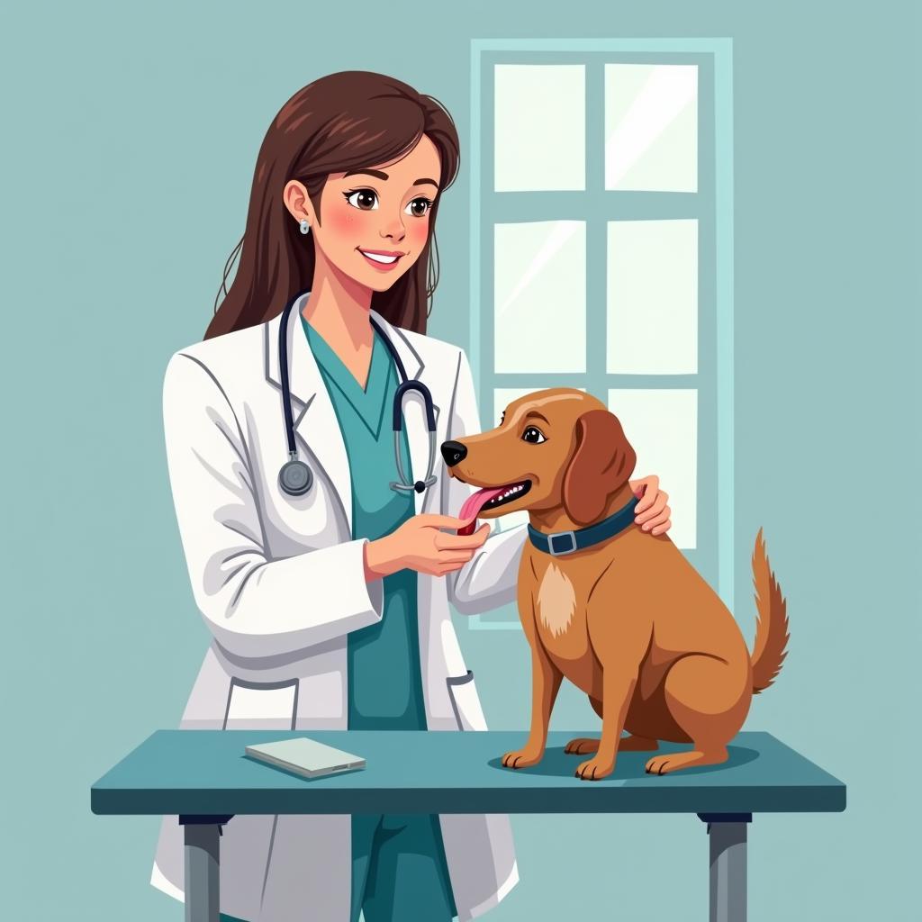 Veterinarian Conducting a Check-Up