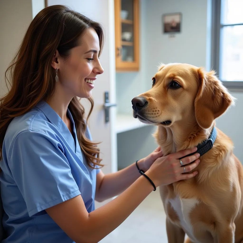 Veterinarian Examining Dog Pahrump