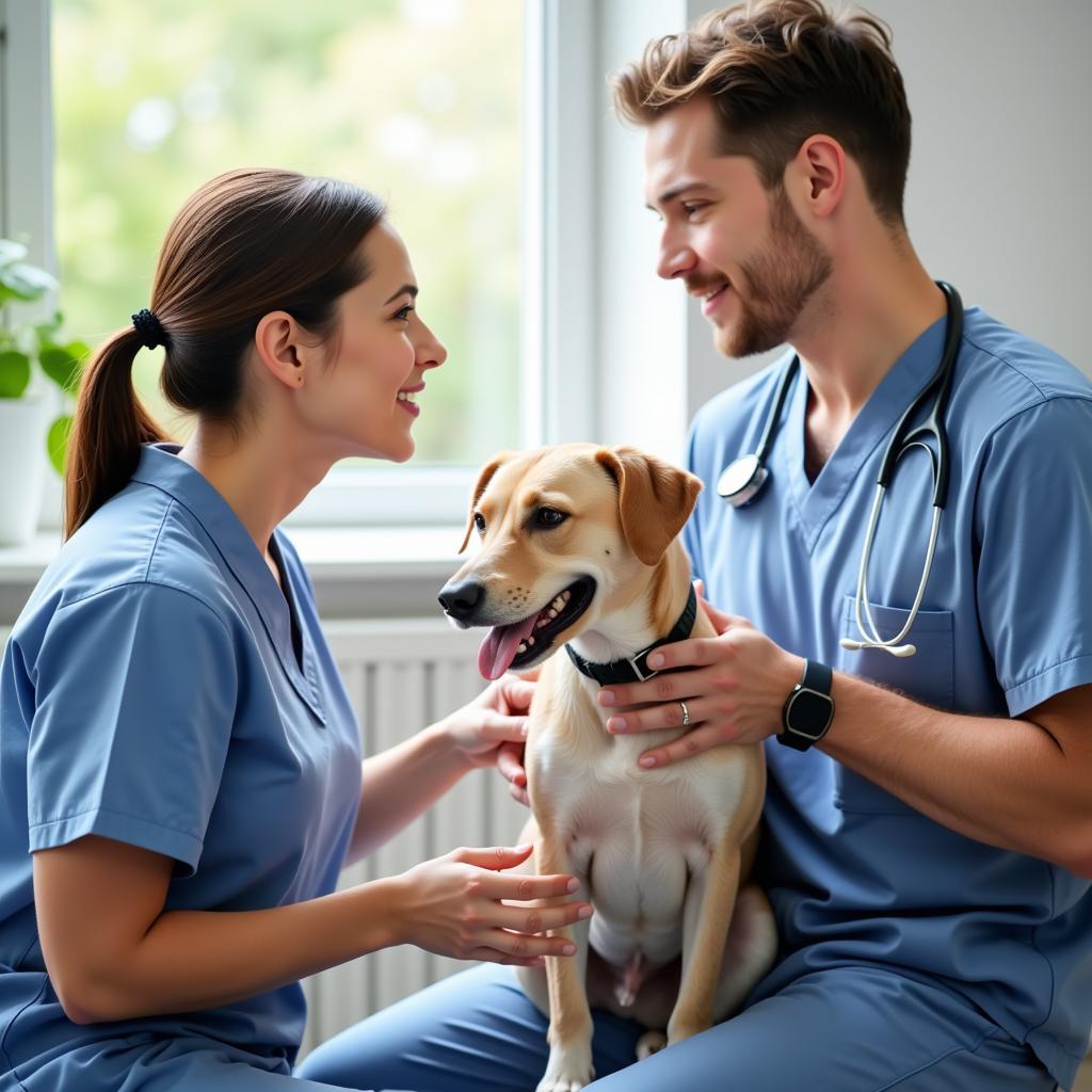 Veterinarian Consultation with Pet Owner