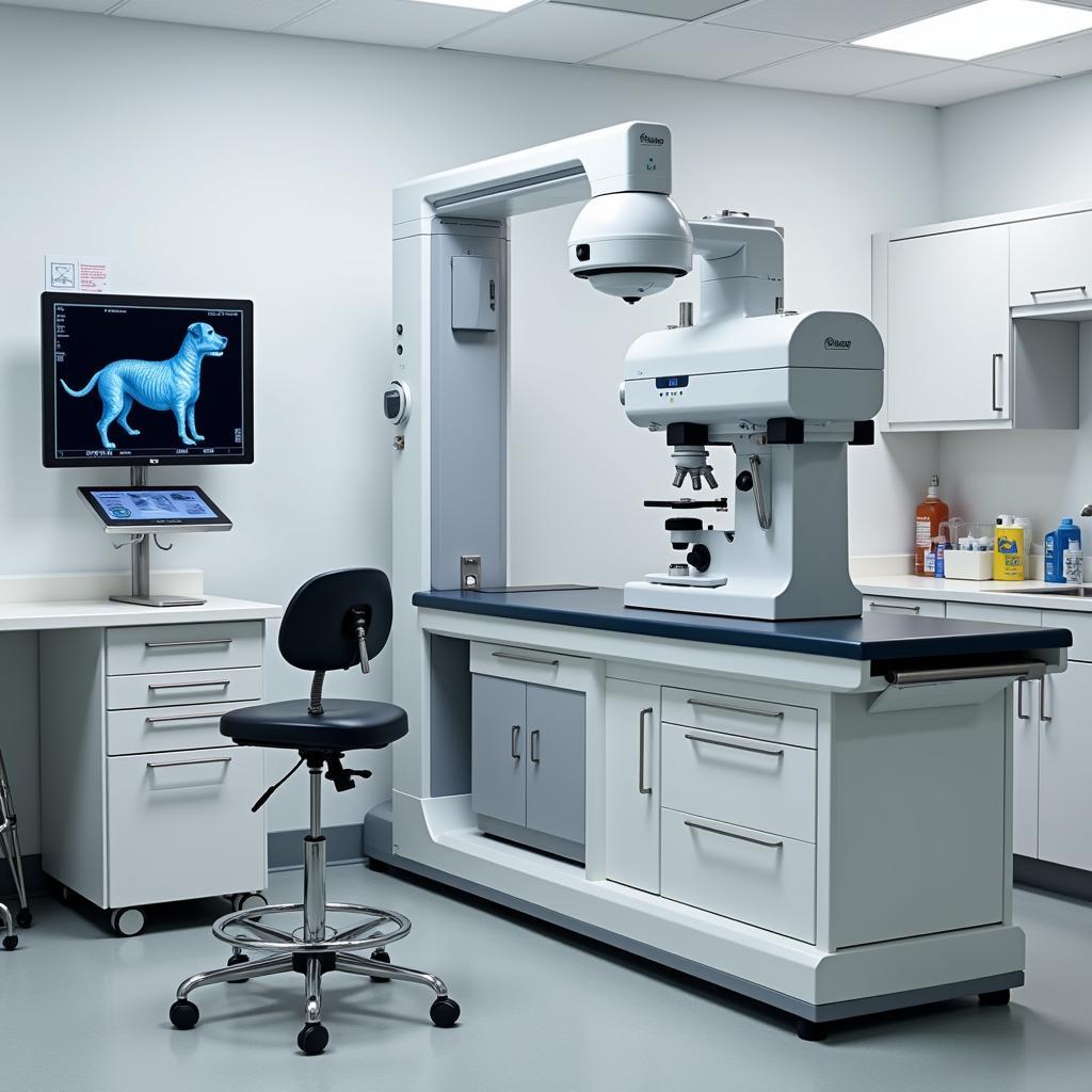 Veterinary clinic equipped with advanced diagnostic tools