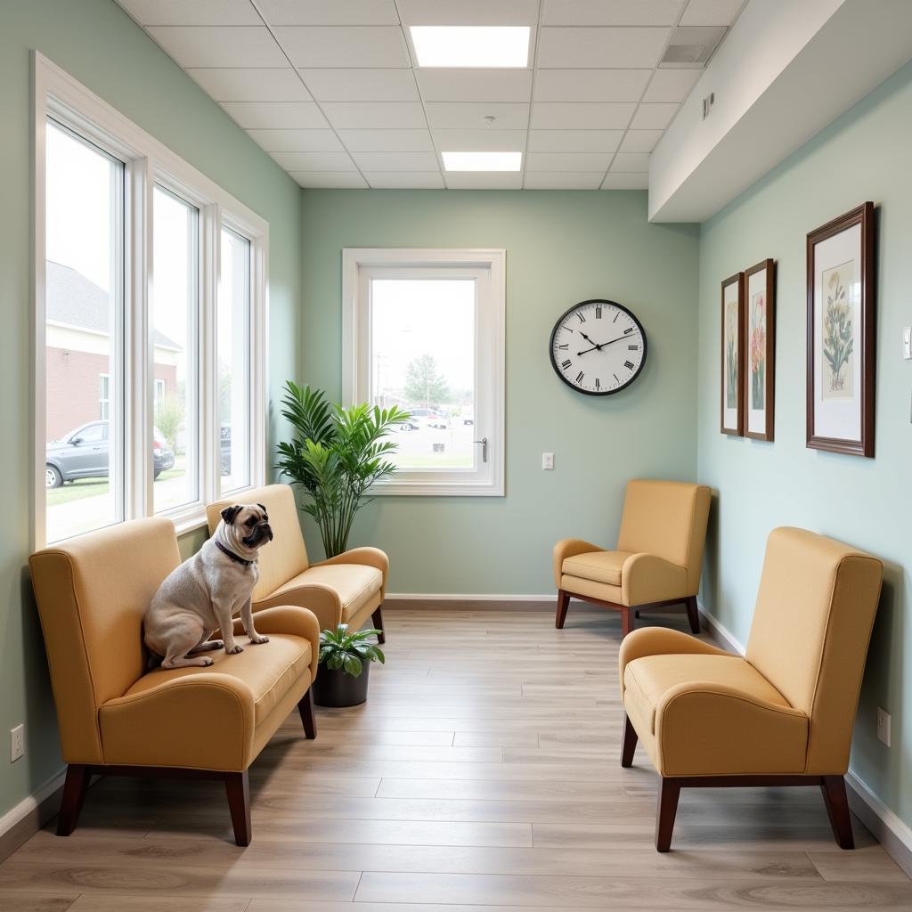 Bright and Welcoming Veterinary Hospital Waiting Area